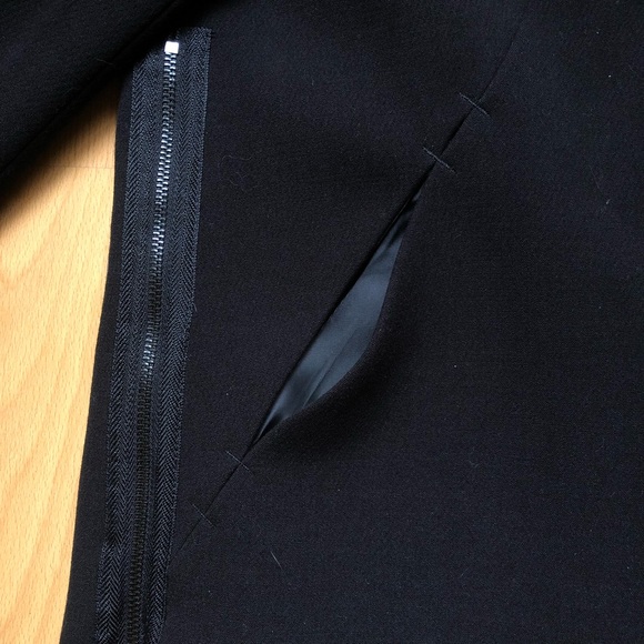 NWT Rachel Roy Cropped Modern Black Zip Blazer - Picture 5 of 14